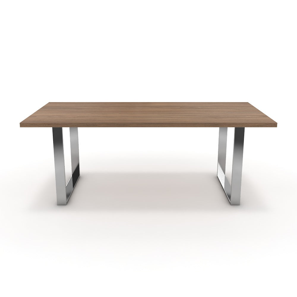 Étkezőasztal - Antara króm lábbal - Világos rauna szil, méret: 200x100