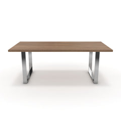 Étkezőasztal - Antara króm lábbal - Világos rauna szil, méret: 200x100