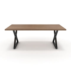 Étkezőasztal - Mandira fekete lábbal - Világos rauna szil, méret: 200x100