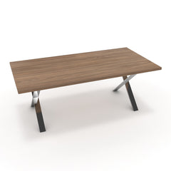 Étkezőasztal - Préma króm lábbal - Világos rauna szil, méret: 200x100