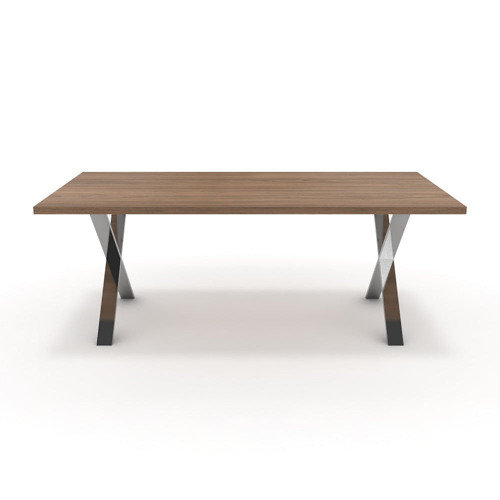 Étkezőasztal - Préma króm lábbal - Világos rauna szil, méret: 200x100