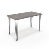 Íróasztal - Linga fekete lábbal - Vil.szürke Chicago beton, méret: 120x60