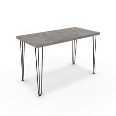 Íróasztal - Linga fekete lábbal - Vil.szürke Chicago beton, méret: 120x60