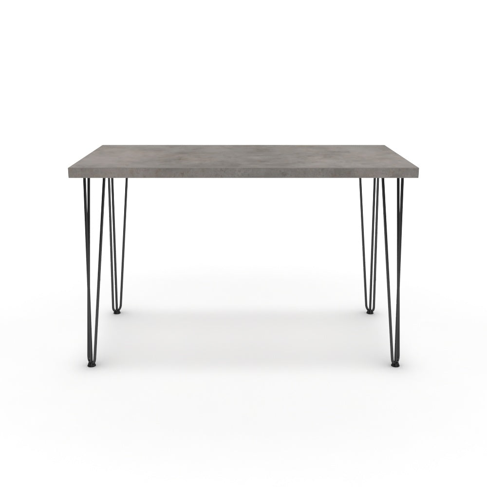 Íróasztal - Linga fekete lábbal - Vil.szürke Chicago beton, méret: 120x60