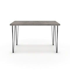 Íróasztal - Linga fekete lábbal - Vil.szürke Chicago beton, méret: 120x60