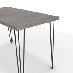 Íróasztal - Linga fekete lábbal - Vil.szürke Chicago beton, méret: 120x60