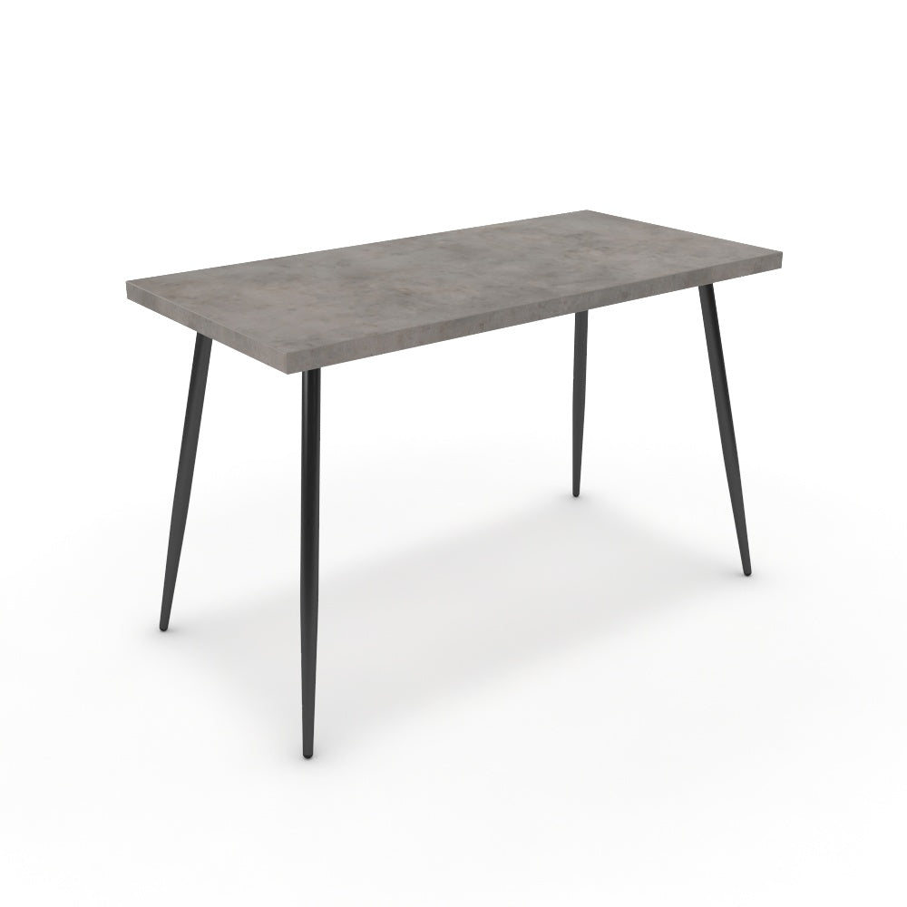 Íróasztal - Manu fekete lábbal - Vil.szürke Chicago beton, méret: 120x60