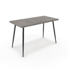 Íróasztal - Manu fekete lábbal - Vil.szürke Chicago beton, méret: 120x60