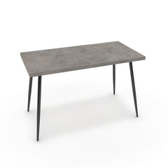 Íróasztal - Manu fekete lábbal - Vil.szürke Chicago beton, méret: 120x60