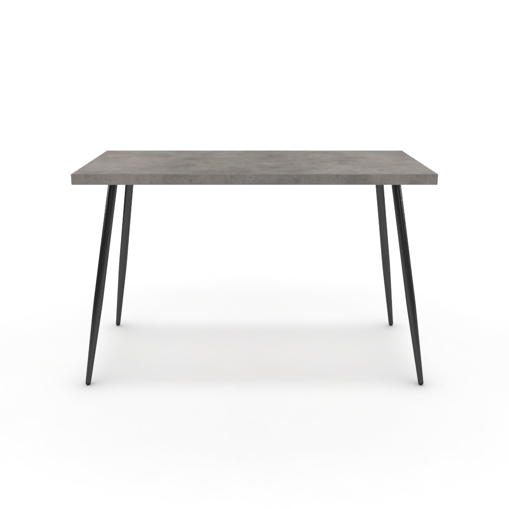 Íróasztal - Manu fekete lábbal - Vil.szürke Chicago beton, méret: 120x60