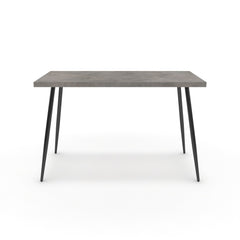 Íróasztal - Manu fekete lábbal - Vil.szürke Chicago beton, méret: 120x60