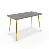 Íróasztal - Manu arany lábbal - Vil.szürke Chicago beton, méret: 120x60
