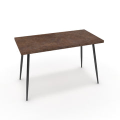 Íróasztal - Manu fekete lábbal - Ferro bronz, méret: 120x60