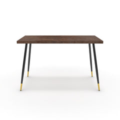 Íróasztal - Manu fekete és arany lábbal - Ferro bronz, méret: 120x60