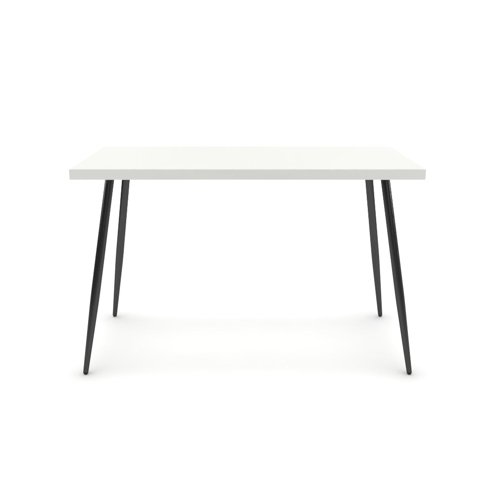 Íróasztal - Manu fekete lábbal - Alpesi fehér, méret: 120x60