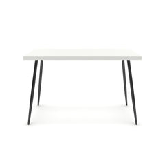 Íróasztal - Manu fekete lábbal - Alpesi fehér, méret: 120x60