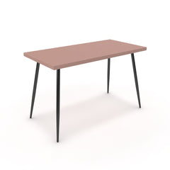 Íróasztal - Manu fekete lábbal - Antik rózsaszín, méret: 120x60