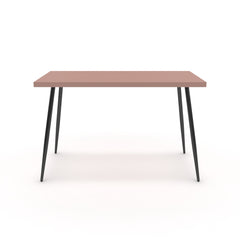 Íróasztal - Manu fekete lábbal - Antik rózsaszín, méret: 120x60