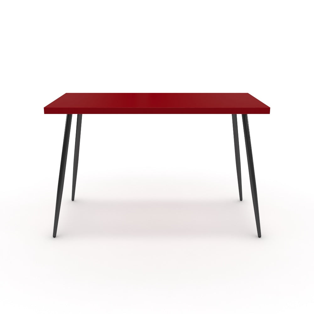 Íróasztal - Manu fekete lábbal - Chilli piros, méret: 120x60