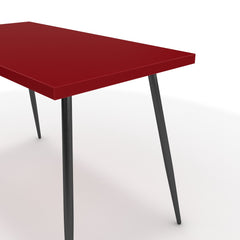 Íróasztal - Manu fekete lábbal - Chilli piros, méret: 120x60