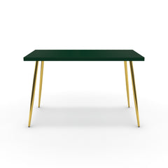 Íróasztal - Manu arany lábbal - Forest zöld, méret: 120x60
