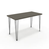 Íróasztal - Linga fekete lábbal - Fosszil szürke, méret: 120x60