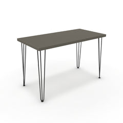 Íróasztal - Linga fekete lábbal - Fosszil szürke, méret: 120x60