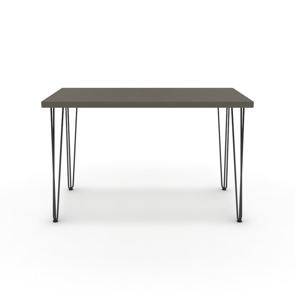 Íróasztal - Linga fekete lábbal - Fosszil szürke, méret: 120x60