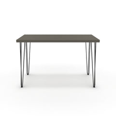 Íróasztal - Linga fekete lábbal - Fosszil szürke, méret: 120x60