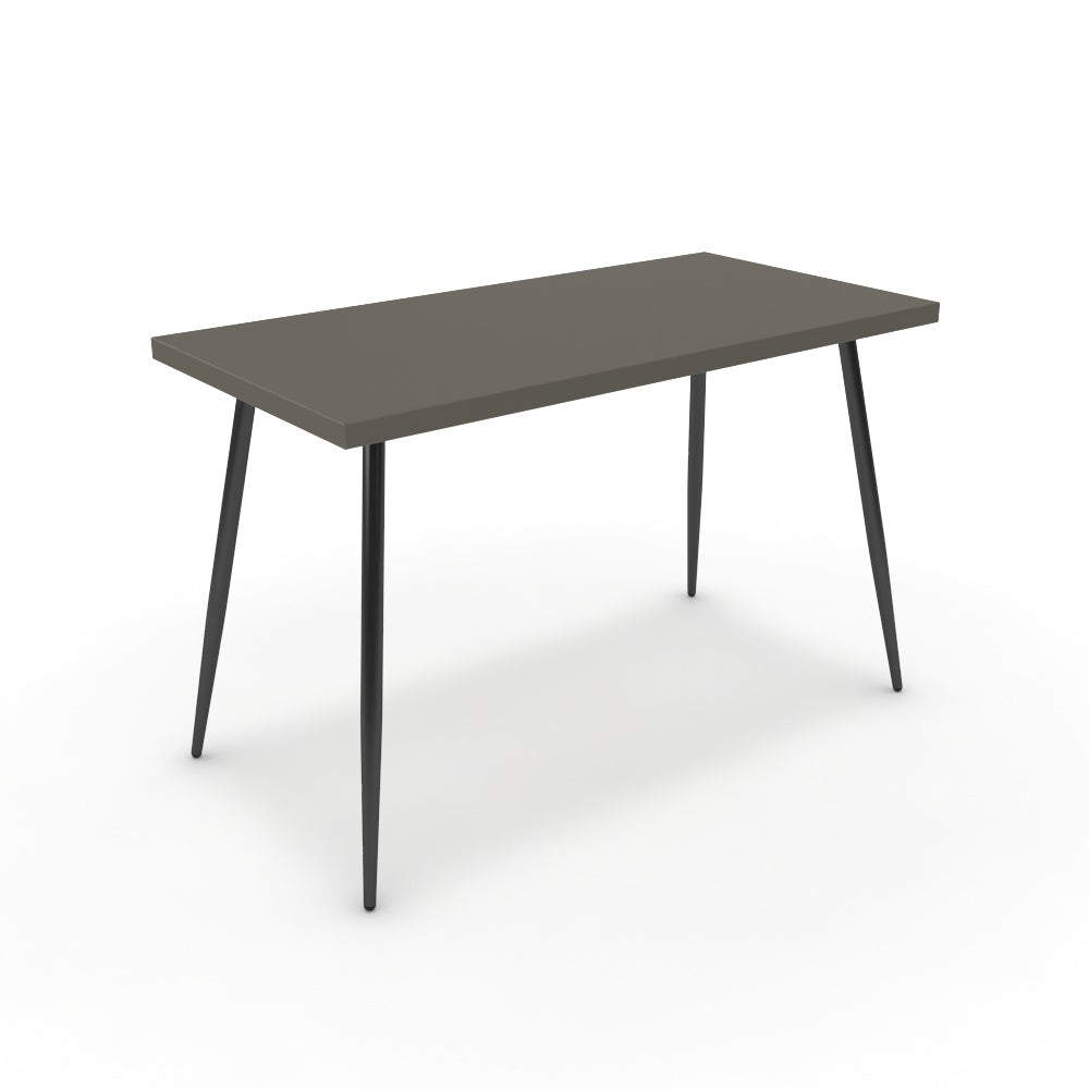 Íróasztal - Manu fekete lábbal - Fosszil szürke, méret: 120x60