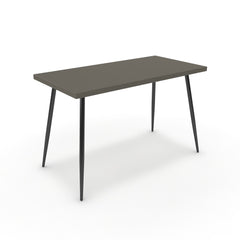 Íróasztal - Manu fekete lábbal - Fosszil szürke, méret: 120x60