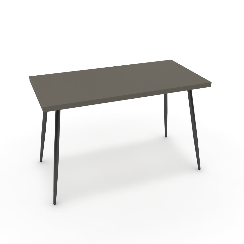 Íróasztal - Manu fekete lábbal - Fosszil szürke, méret: 120x60