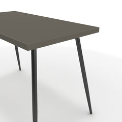 Íróasztal - Manu fekete lábbal - Fosszil szürke, méret: 120x60