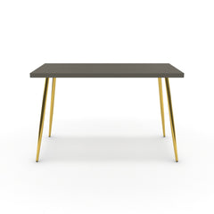 Íróasztal - Manu arany lábbal - Fosszil szürke, méret: 120x60