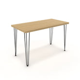 Íróasztal - Linga fekete lábbal - Vicenza tölgy, méret: 120x60