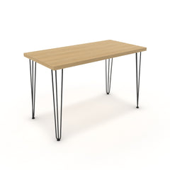 Íróasztal - Linga fekete lábbal - Vicenza tölgy, méret: 120x60