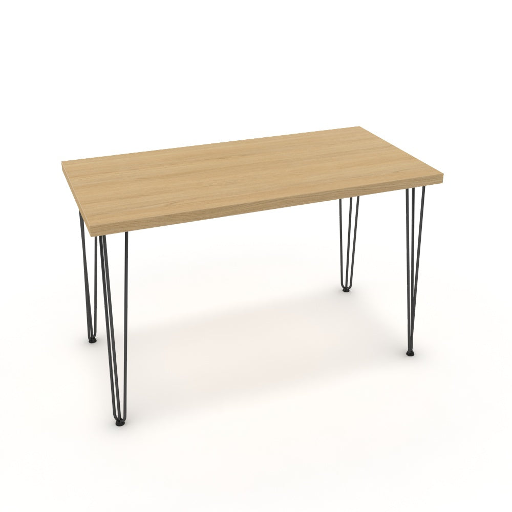 Íróasztal - Linga fekete lábbal - Vicenza tölgy, méret: 120x60