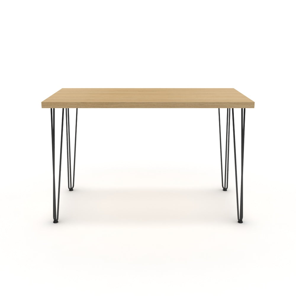 Íróasztal - Linga fekete lábbal - Vicenza tölgy, méret: 120x60