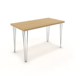 Íróasztal - Linga króm lábbal - Vicenza tölgy, méret: 120x60