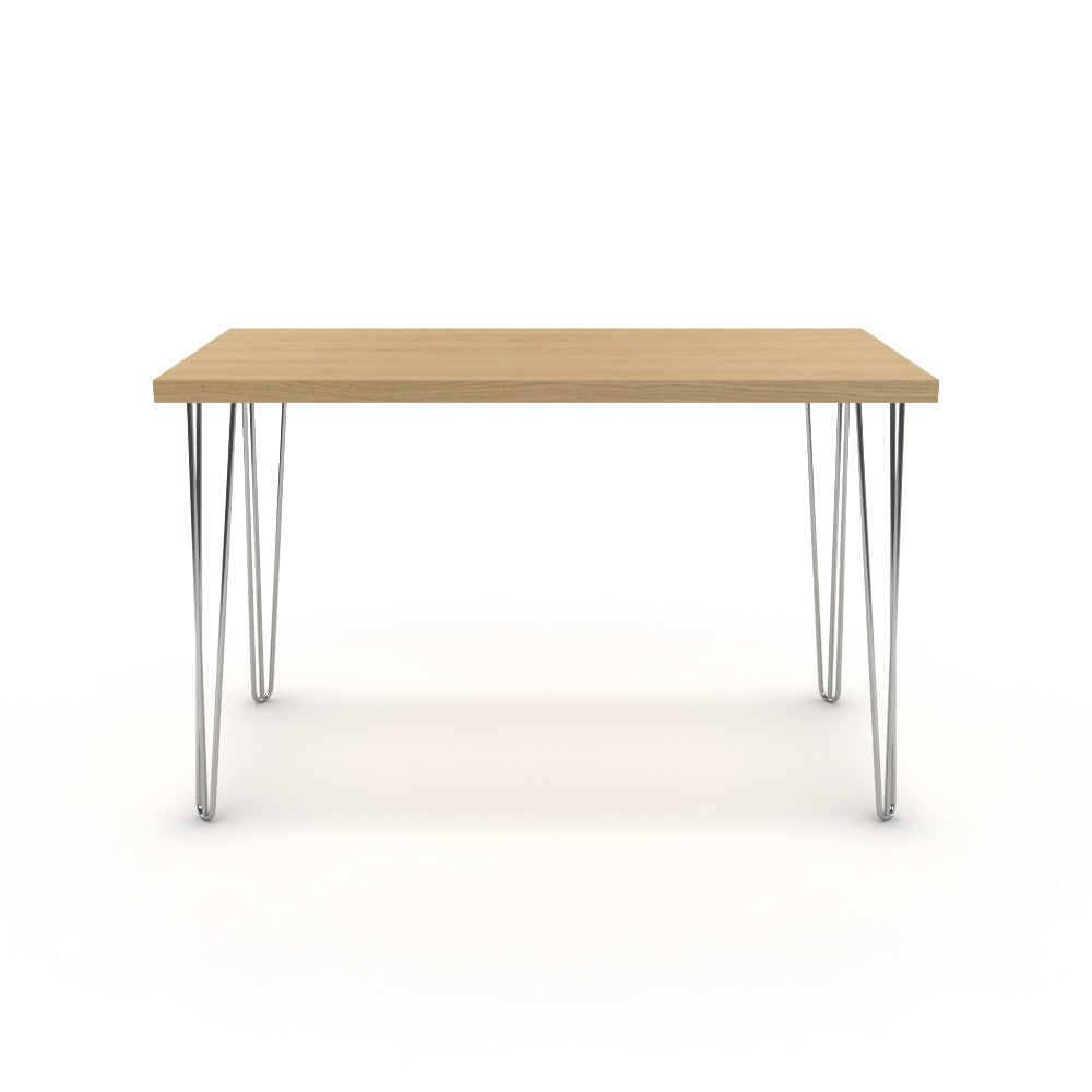 Íróasztal - Linga króm lábbal - Vicenza tölgy, méret: 120x60