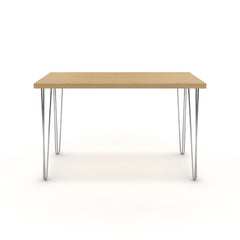 Íróasztal - Linga króm lábbal - Vicenza tölgy, méret: 120x60