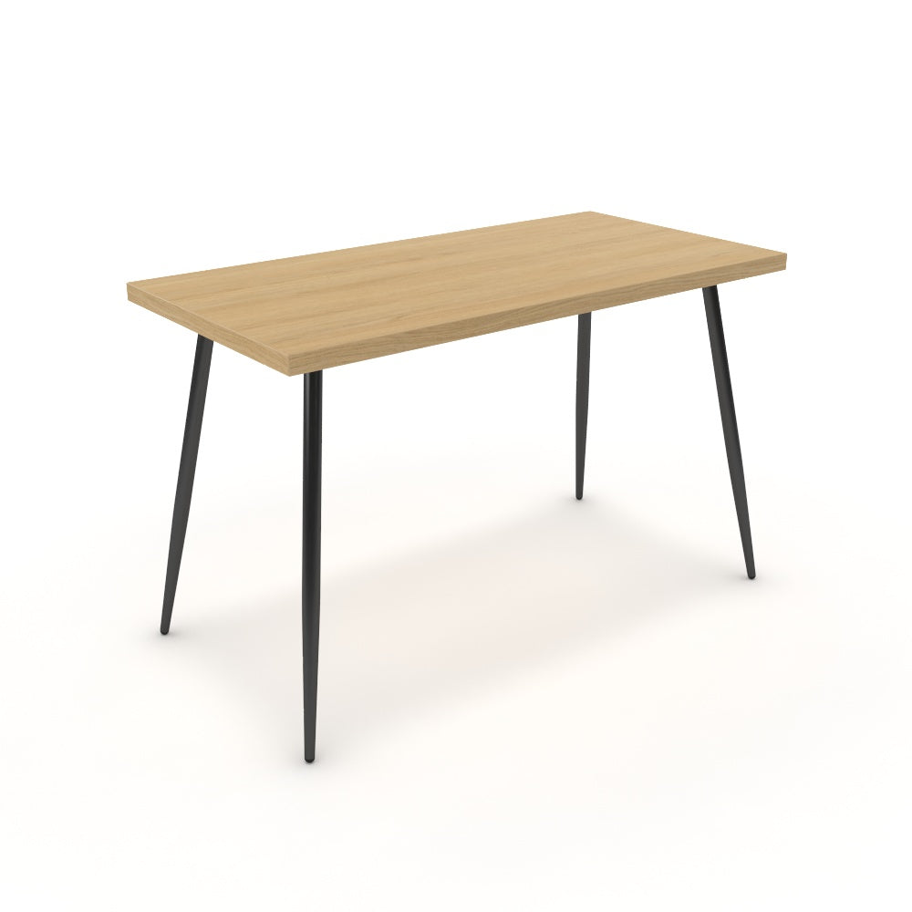 Íróasztal - Manu fekete lábbal - Vicenza tölgy, méret: 120x60