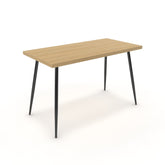 Íróasztal - Manu fekete lábbal - Vicenza tölgy, méret: 120x60