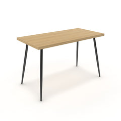 Íróasztal - Manu fekete lábbal - Vicenza tölgy, méret: 120x60