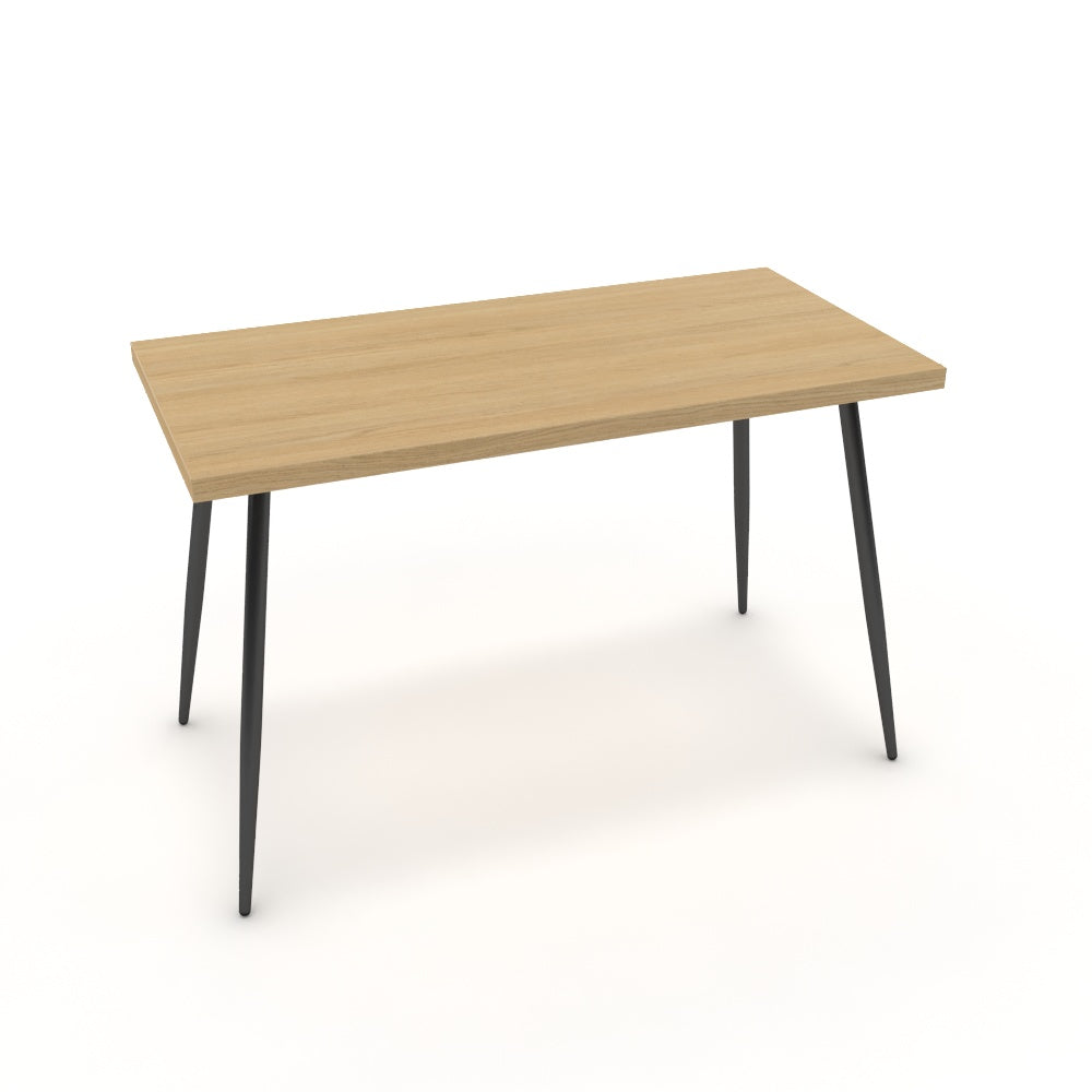 Íróasztal - Manu fekete lábbal - Vicenza tölgy, méret: 120x60