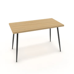 Íróasztal - Manu fekete lábbal - Vicenza tölgy, méret: 120x60