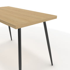 Íróasztal - Manu fekete lábbal - Vicenza tölgy, méret: 120x60