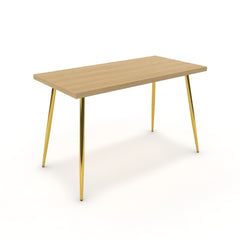 Íróasztal - Manu arany lábbal - Vicenza tölgy, méret: 120x60