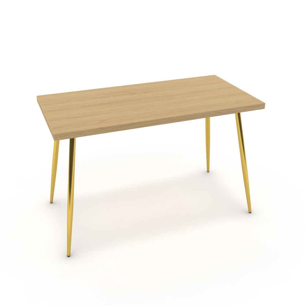 Íróasztal - Manu arany lábbal - Vicenza tölgy, méret: 120x60