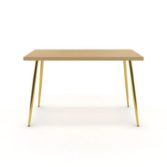 Íróasztal - Manu arany lábbal - Vicenza tölgy, méret: 120x60